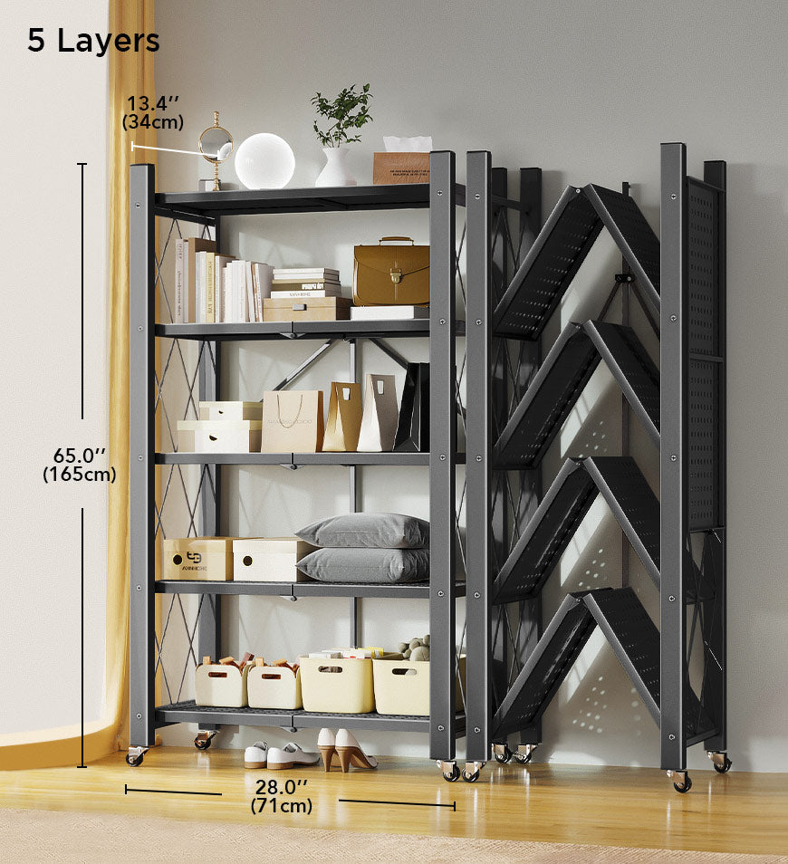 Foldable metal organizer