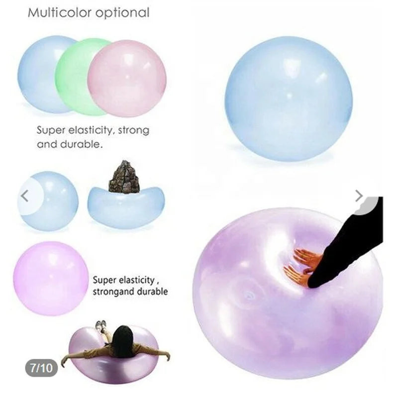 Bubble ball - Self sealing - fill with water for more fun!