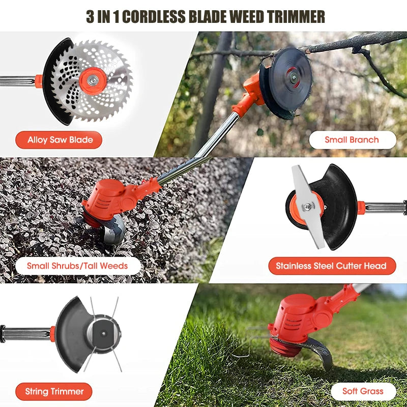 Electric weed trimmer - 3 in 1