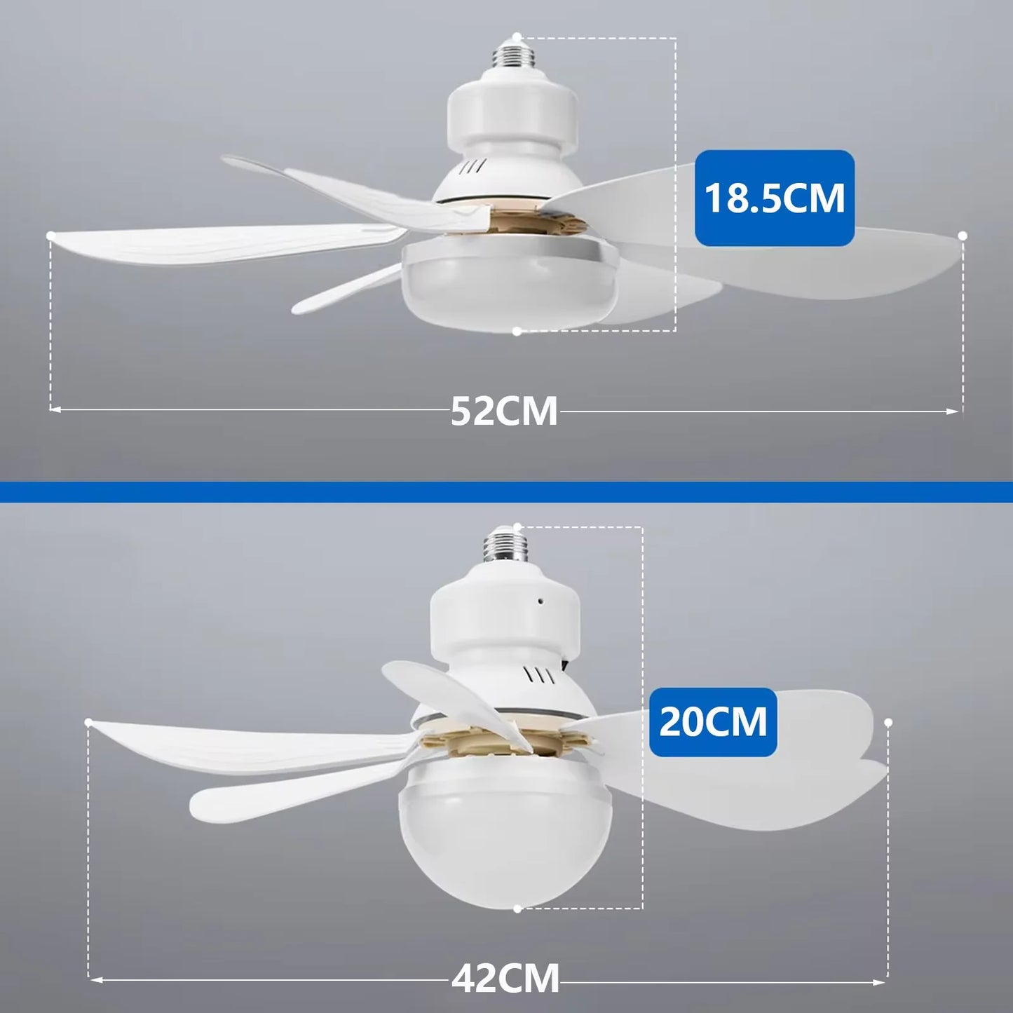 Ceiling fan - with E27 lighting