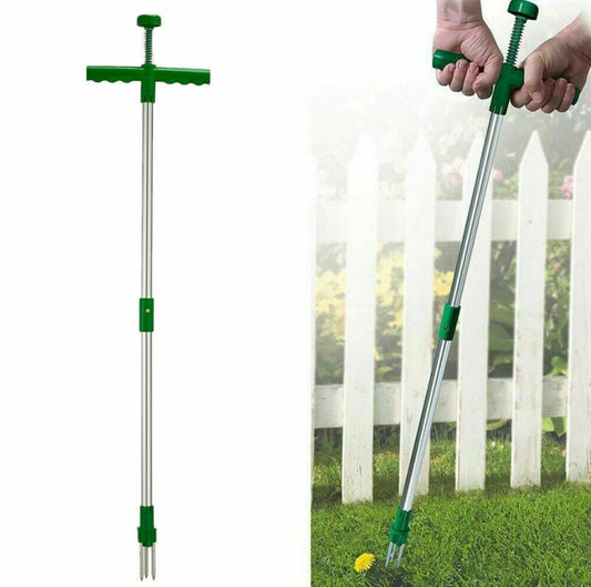 Premium stand-up weeder - Ergonomically designed to eliminate the need for kneeling, bending, digging, or tugging